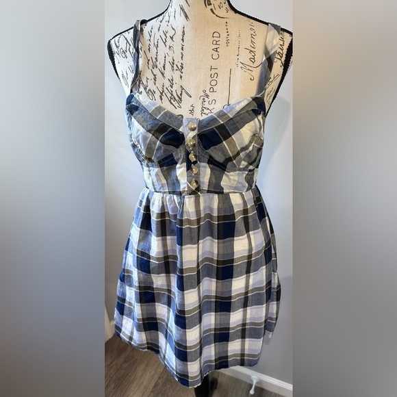 Aeropostale Plaid Halter Dress - Size Medium - Picture 3 of 13